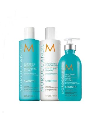 Moroccanoil Smoothing Trio Lift (Shampoo 250ml, Conditioner 250ml, Smoothing Lotion 300ml)